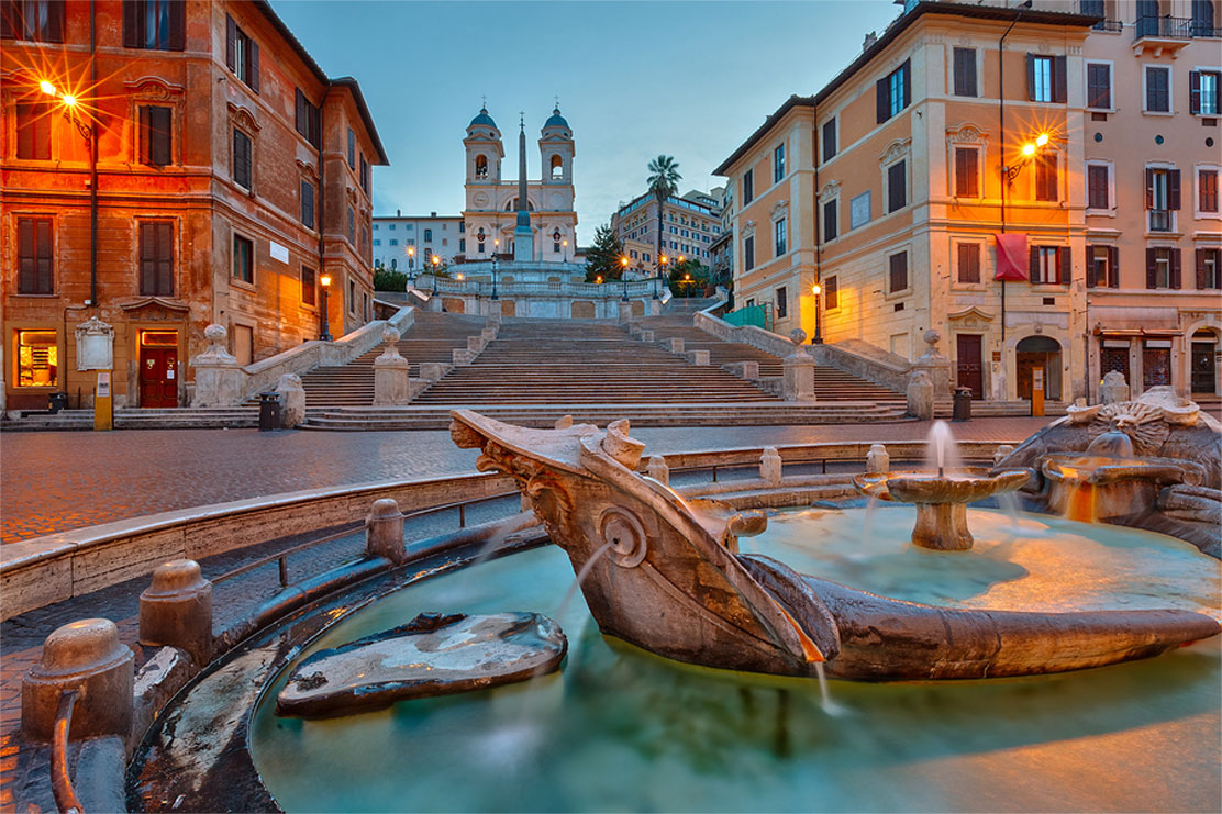 Spanish Steps area, Rome, Italy